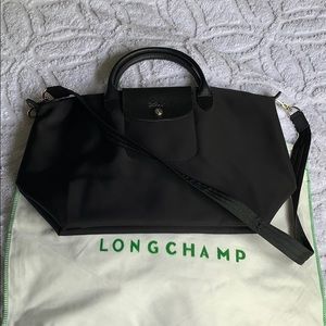 Longchamp Pliage Neo Satchel Nylon /Leather Tote